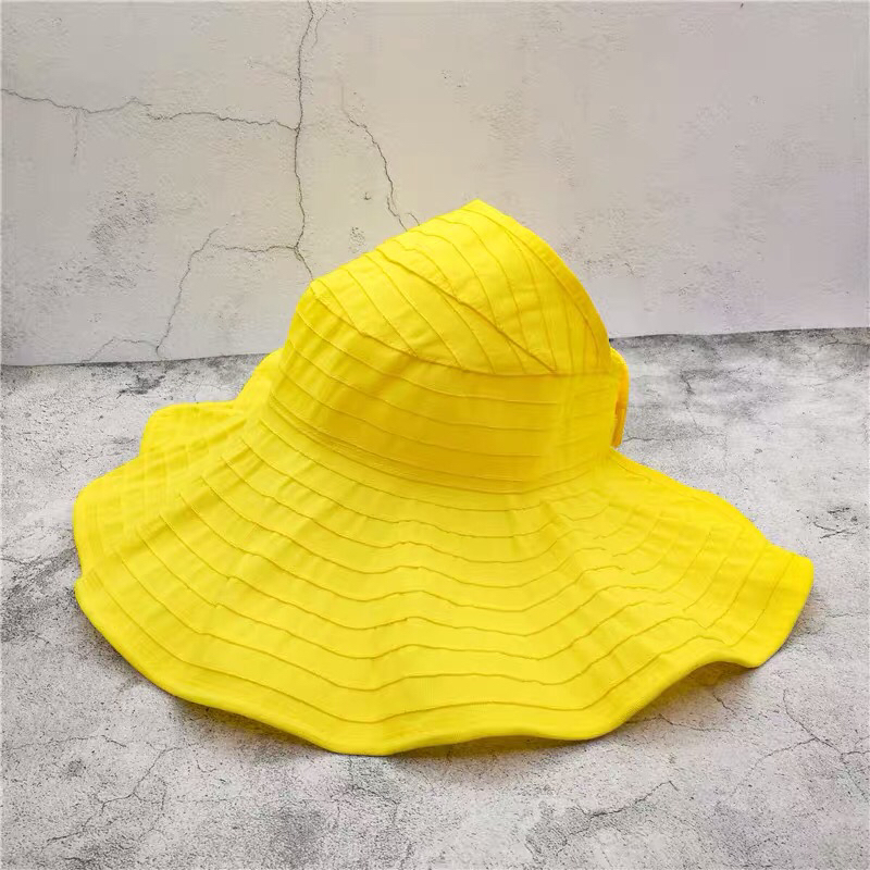 Hat Female Korean Summer All-Matching Foldable Bucket Hat Big Brim Sun-Proof Sun Hat UV Protection Hat Female Korean Summer All-Matching Foldable Bucket Hat Big Brim Sun-Proof Sun Hat UV Protection