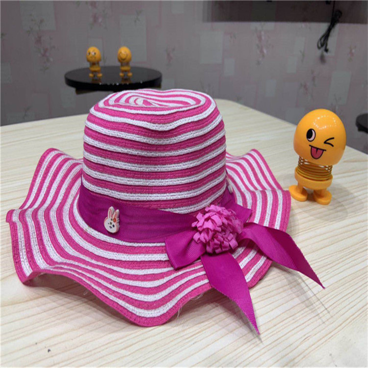 Summer Women&#039;s Straw Hat UV-Proof Stall Sun Hat Beach Summer Hat Running Rivers and Lakes Children&#039;s Hat Wholesale