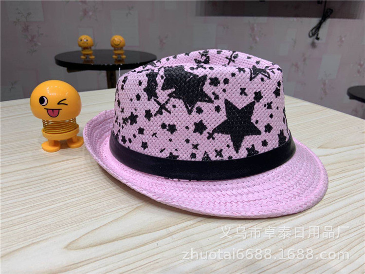 Summer Women's Straw Hat UV-Proof Stall Sun Hat Beach Summer Hat Running Rivers and Lakes Children's Hat Wholesale Summer Women's Straw Hat UV-Proof Stall Sun Hat Beach Summer Hat Running Rivers and Lakes Children's Hat Wholesale