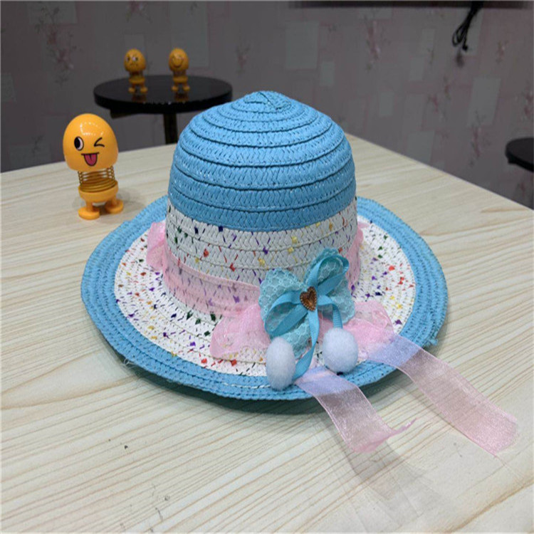 Summer Women&#039;s Straw Hat UV-Proof Stall Sun Hat Beach Summer Hat Running Rivers and Lakes Children&#039;s Hat Wholesale