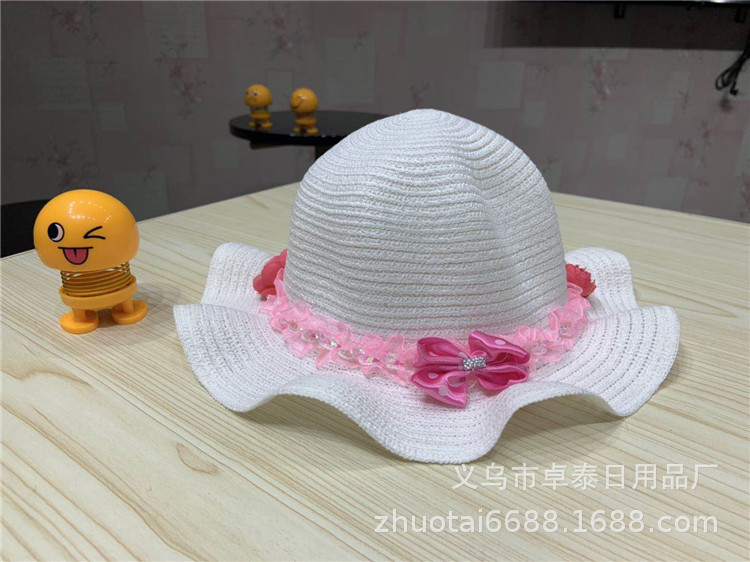 Summer Women's Straw Hat UV-Proof Stall Sun Hat Beach Summer Hat Running Rivers and Lakes Children's Hat Wholesale Summer Women's Straw Hat UV-Proof Stall Sun Hat Beach Summer Hat Running Rivers and Lakes Children's Hat Wholesale