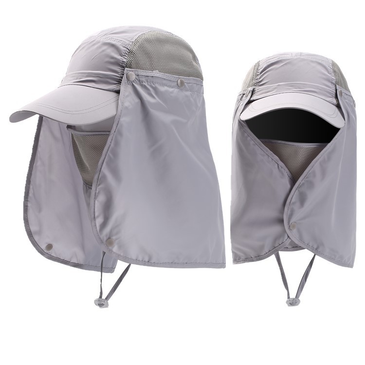 Hat Summer Outdoor UV-Proof Sun Hat Detachable Men and Women Quick-Drying Baseball Cap Sun Protection Mountaineering Fishing Hat