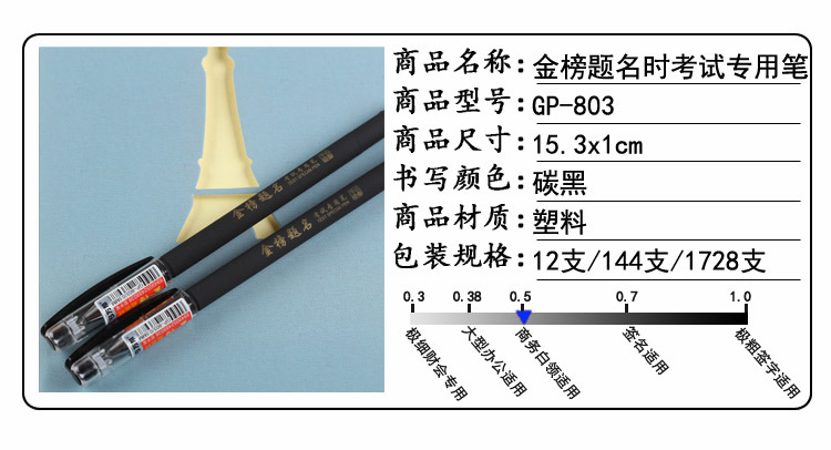 Gel ink pen high-grade matte gel test pen gel ink pen 803 Gel ink pen high-grade matte gel test pen gel ink pen 803