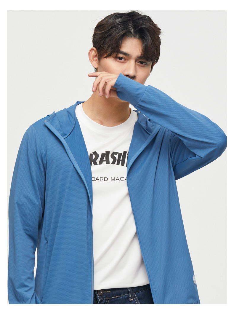 Summer Ice Silk Sun Protection Clothing Women's UV-Proof Thin Breathable Outdoor UPF50 + Sun-Proof Skin Windbreaker Men's Group Purchase Summer Ice Silk Sun Protection Clothing Women's UV-Proof Thin Breathable Outdoor UPF50 + Sun-Proof Skin Windbreaker Men's Group Purchase