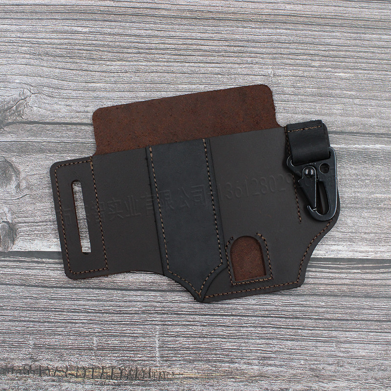 Wild Survival Tool Leather Sheath EDC Outdoor Flashlight Utility Knife Protective Case with Olecranon Hanging Buckle Wild Survival Tool Leather Sheath EDC Outdoor Flashlight Utility Knife Protective Case with Olecranon Hanging Buckle