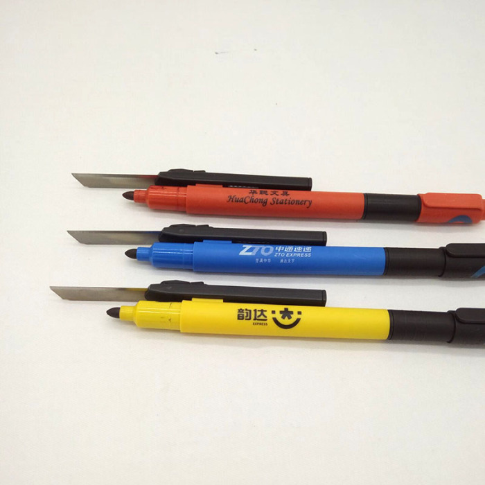 Utility knife + ballpoint pen + marker courier Brother special combination marker easy to carry