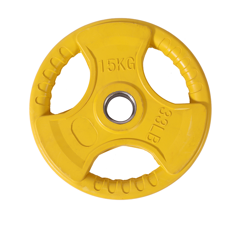 Three-Hole Hand-Held Barbell Disk Coated Big Hole Barbell Barbell Disk