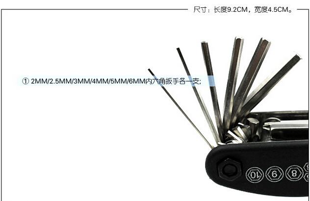 Bicycle repair tool kit