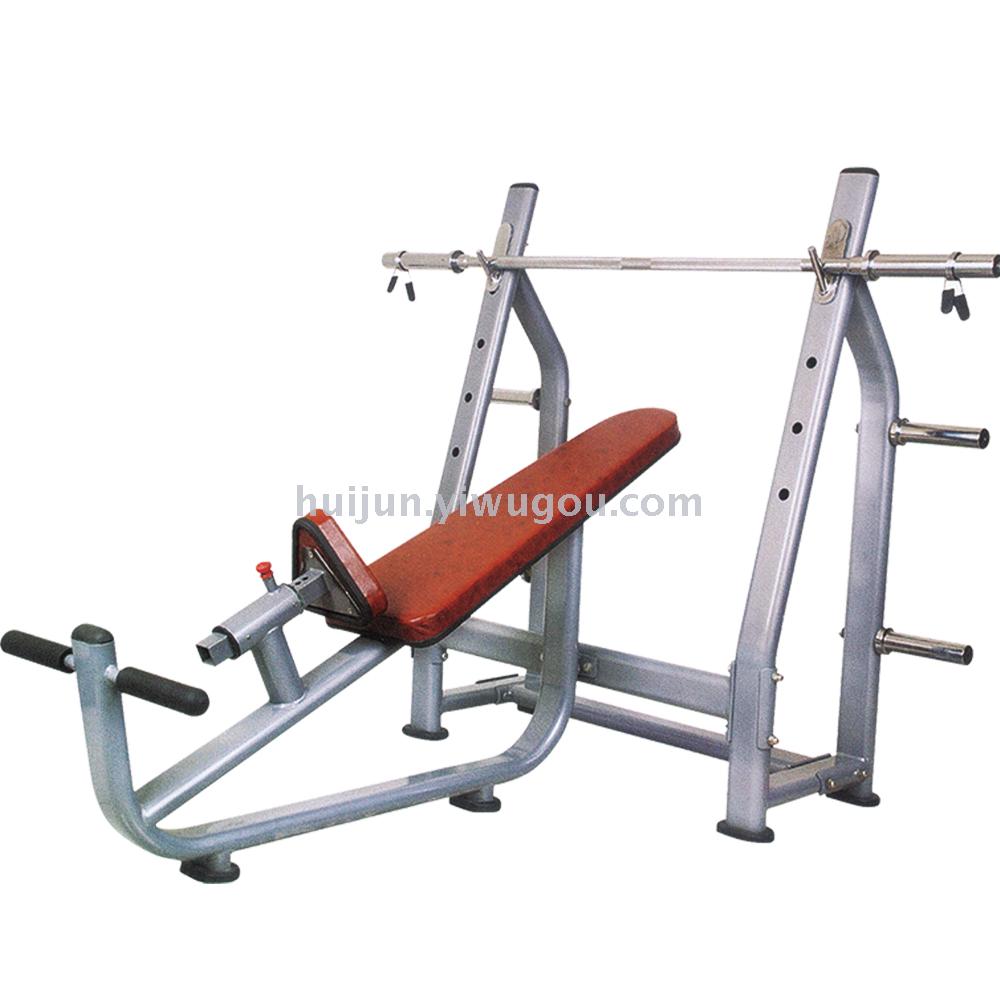 High - end inclined bench press frame commercial weightlifting barbell bench exercise equipment.