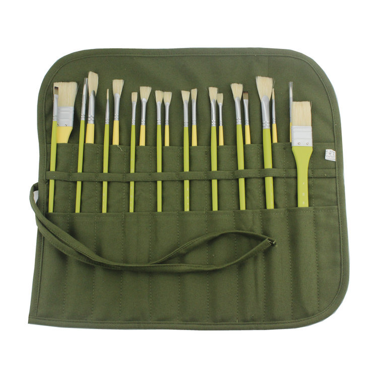 New Concept Pencil Case Brush 22 Holes Pen Curtain Storage Gouache Pen Pencil Case Sub Watercolor Pencil Case Canvas Bag Writing Brush Pen Curtain