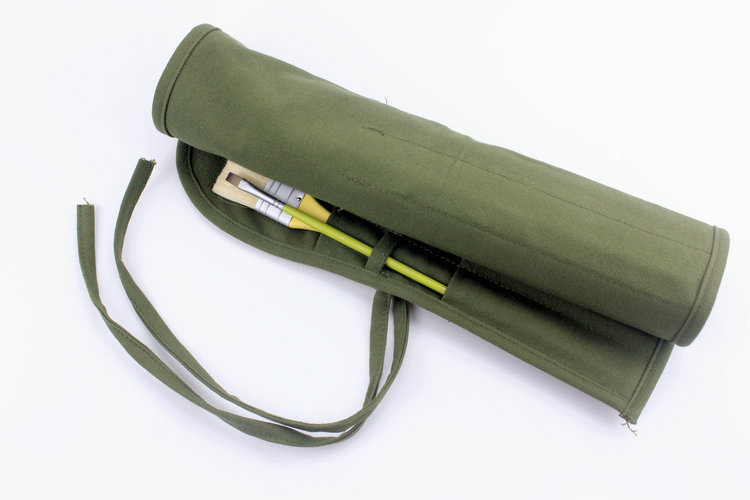 New Concept Pencil Case Brush 22 Holes Pen Curtain Storage Gouache Pen Pencil Case Sub Watercolor Pencil Case Canvas Bag Writing Brush Pen Curtain