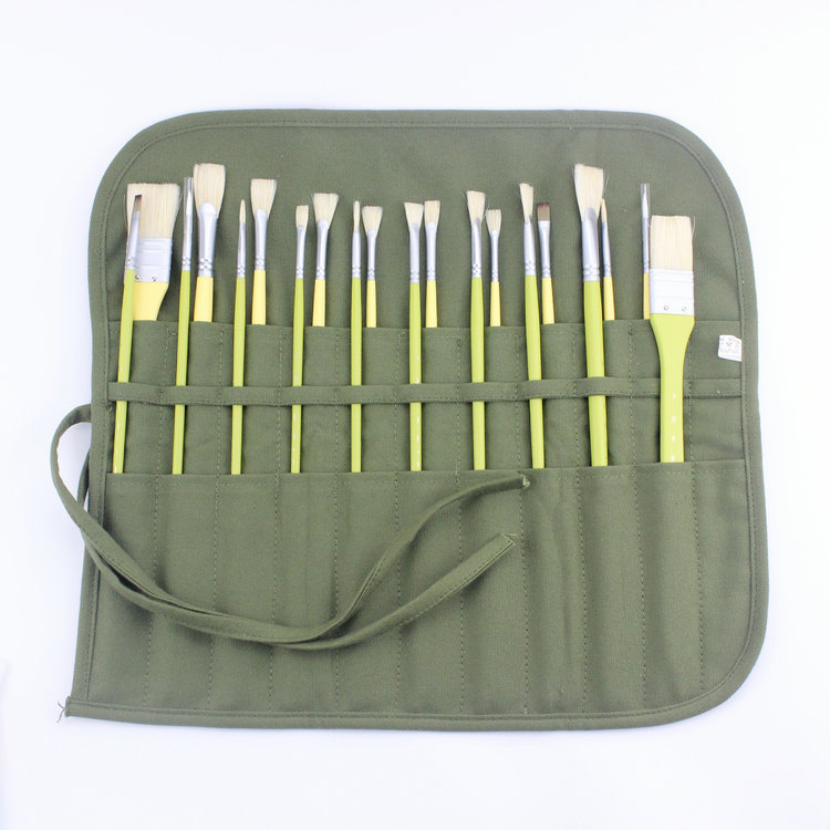 New Concept Pencil Case Brush 22 Holes Pen Curtain Storage Gouache Pen Pencil Case Sub Watercolor Pencil Case Canvas Bag Writing Brush Pen Curtain