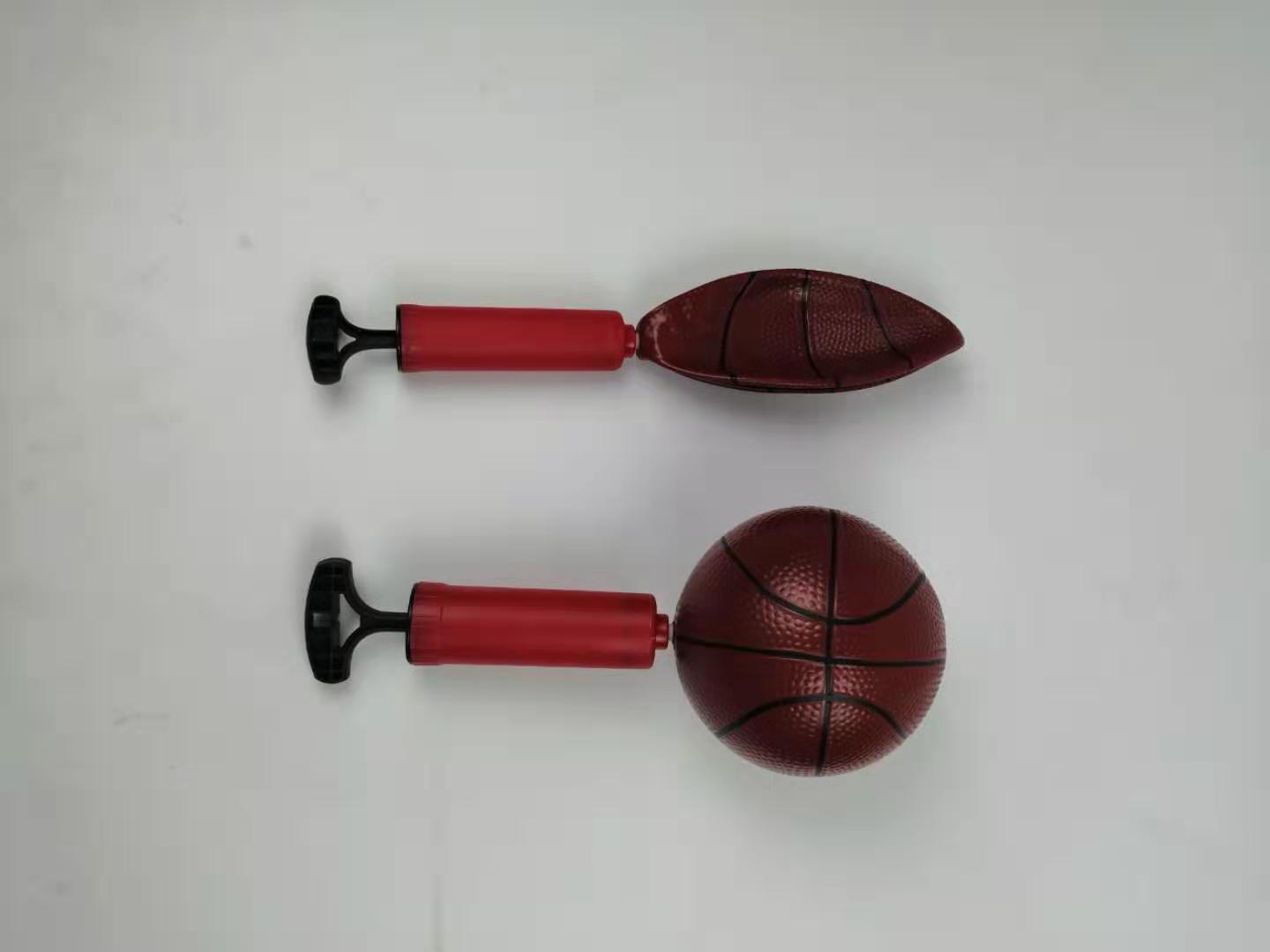 Factory Direct Sales Toy Ball Environmental Protection PVC Children&#039;s Elastic Inflatable Basketball Football Rugby Plus Tire Pump