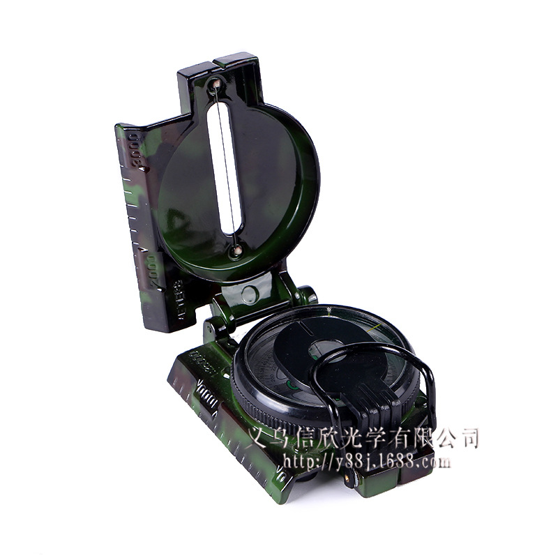 Fan Color Metal Compass Metal Frame High Precision Camping Outdoor Multifunctional Compass Compass Wholesale