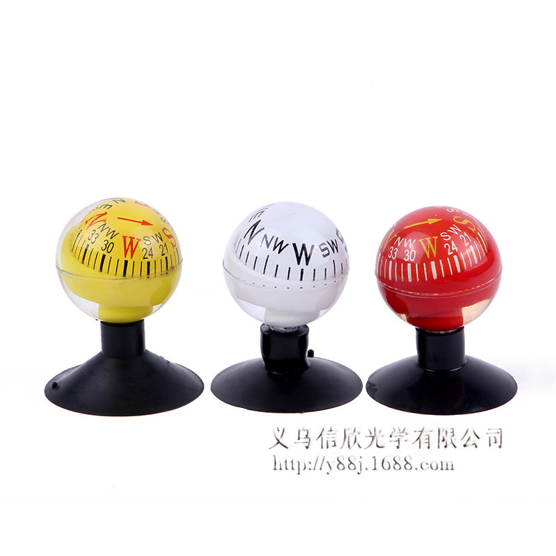 Candy-Colored Plastic Type-R New Ball-Type Compass Creative Car with Sucker High Precision Compass Candy-Colored Plastic Type-R New Ball-Type Compass Creative Car with Sucker High Precision Compass