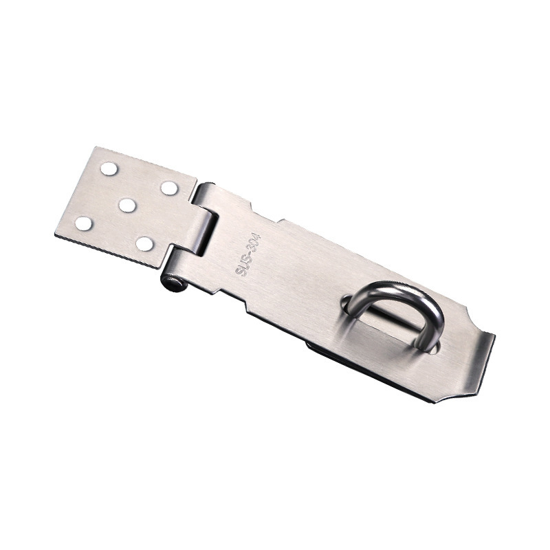 Zhan Han 304 Stainless Steel Lock Card Safety Bolt Thickened Door Latch Buckle Anti-Theft Door Lock Door and Window Accessories