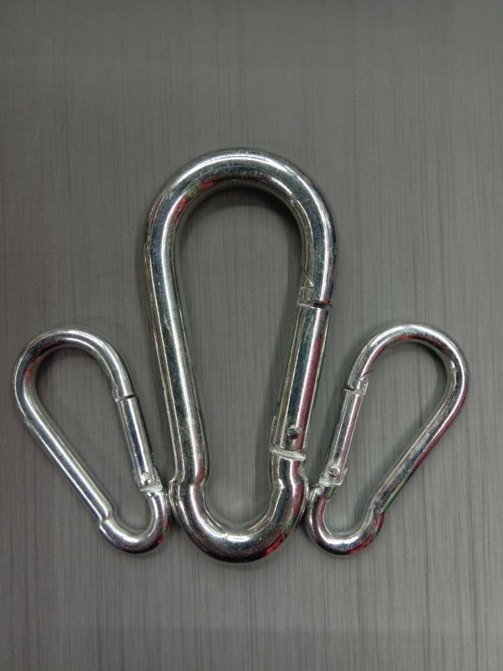 Supply safety spring hook stainless steel spring hook mountaineering buckle, 7 * 70 link ring can be ordered from stock
