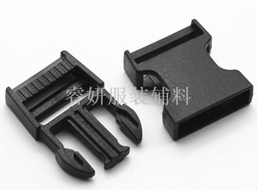 Direct shot plastic insert buckle, safety clasp knapsack buckle strap strap strap strap accessories environmentally friendly black inner diameter 2-5 cm