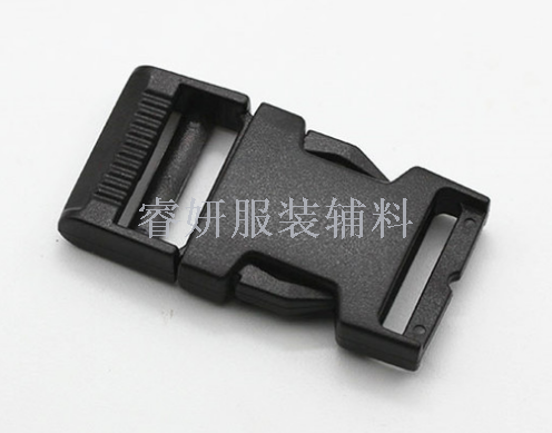 Direct shot plastic insert buckle, safety clasp knapsack buckle strap strap strap strap accessories environmentally friendly black inner diameter 2-5 cm
