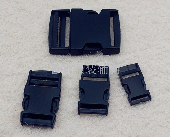 Direct shot plastic insert buckle, safety clasp knapsack buckle strap strap strap strap accessories environmentally friendly black inner diameter 2-5 cm