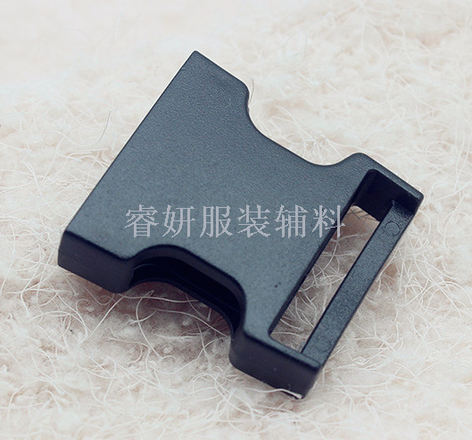 Direct shot plastic insert buckle, safety clasp knapsack buckle strap strap strap strap accessories environmentally friendly black inner diameter 2-5 cm