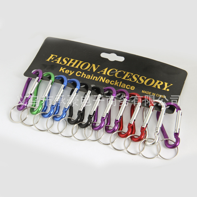 The manufacturer supplies no. 8 gourd-shaped aluminum alloy mountaineering buckle for outdoor safety quick hanging bluetooth speaker