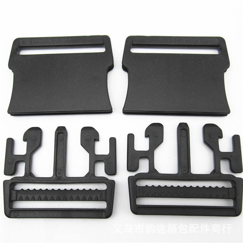 Factory Direct Sales 1.5-Inch Plastic Flat Release Buckle 38Mmpom Ultra-Thin Release Buckle Bag with Male and Female Safety Quick Plug