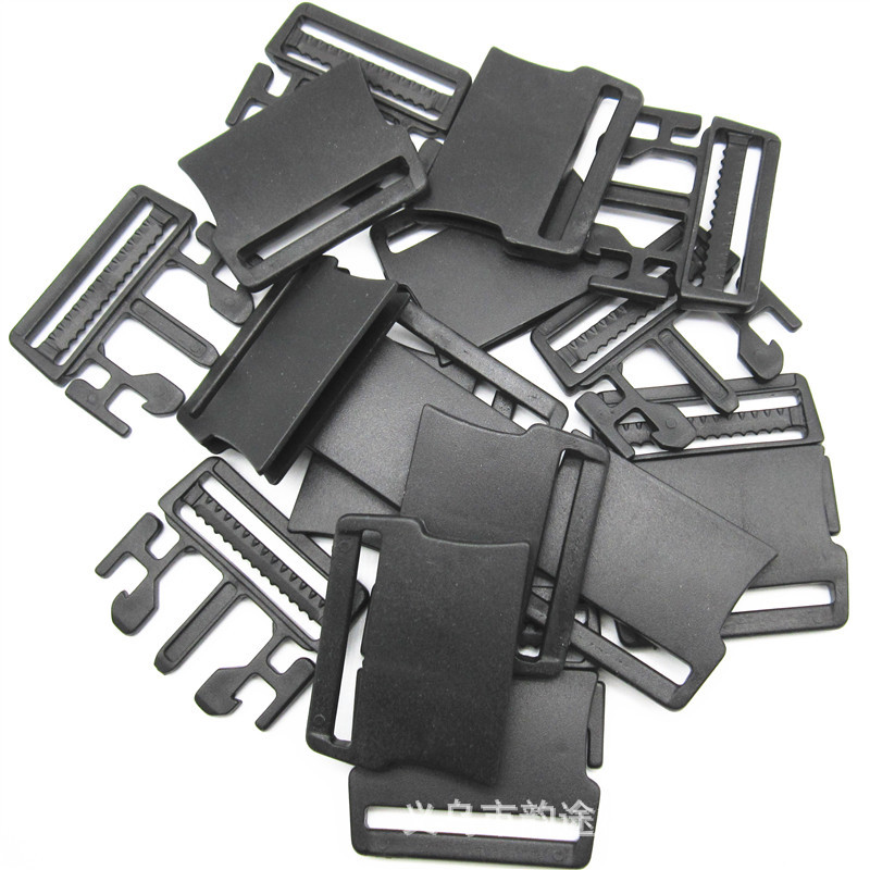 Factory Direct Sales 1.5-Inch Plastic Flat Release Buckle 38Mmpom Ultra-Thin Release Buckle Bag with Male and Female Safety Quick Plug
