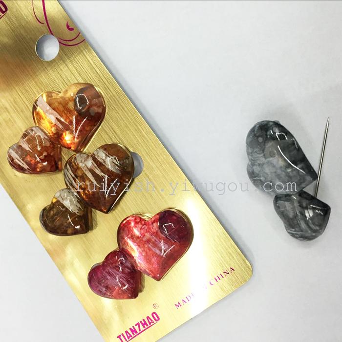 Popular Plastic Love Heart-Shaped Scarf Buckle Safety Pin Plastic Brooch Variety Muslim Kerchief Pin Scarf Buckle