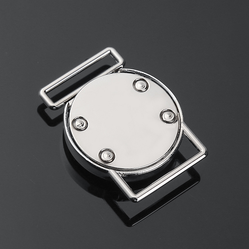 Round Alloy Buckle Zinc Alloy Metal Clothing Shoes Backpack Schoolbag Safety Adjustable Buckle Factory Wholesale