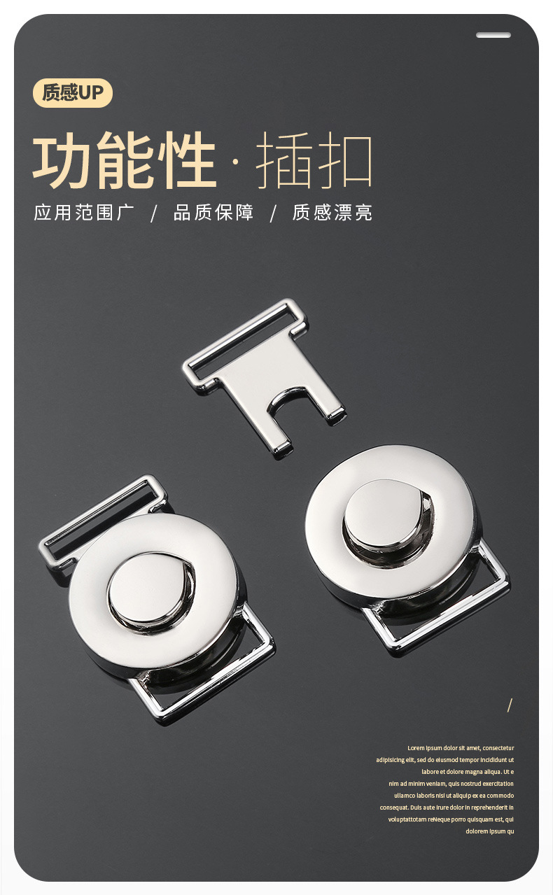 Round Alloy Buckle Zinc Alloy Metal Clothing Shoes Backpack Schoolbag Safety Adjustable Buckle Factory Wholesale