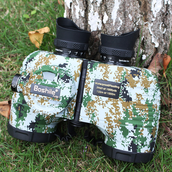 Bausch 7X50 binocular night vision hd electronic compass with lamp compass navigation waterproof telescope