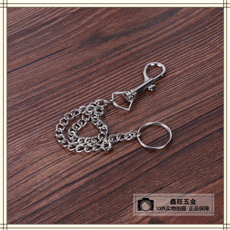 Pet Traction String Clip Stainless Steel Dog Chain Button Safety Buckle