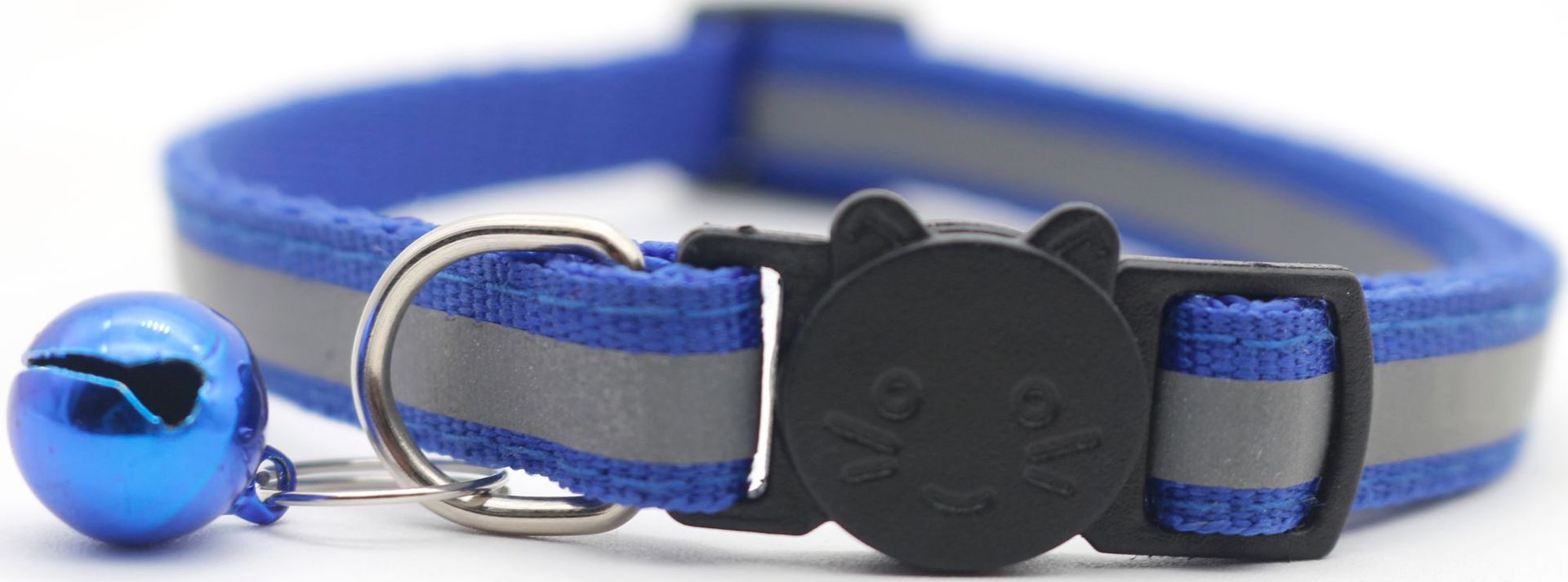 2021 Pet Reflective Bell Collar Dog Cat Collar Safety Buckle Separated Cat Collar Cross-Border Preferred
