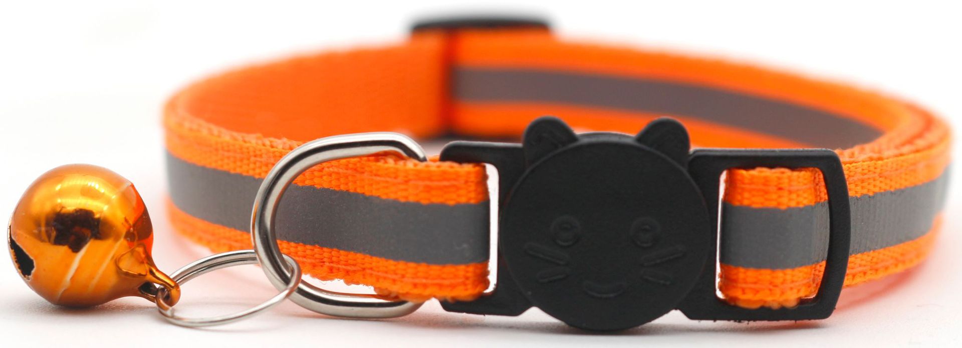 2021 Pet Reflective Bell Collar Dog Cat Collar Safety Buckle Separated Cat Collar Cross-Border Preferred