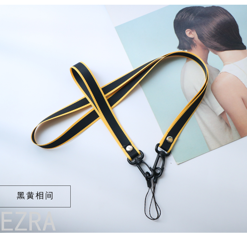 Aidu Popular Mobile Phone Lanyard Hang Rope Thermal Transfer Lanyard Safety Buckle Lanyard Mobile Phone Lanyard Nylon Sling