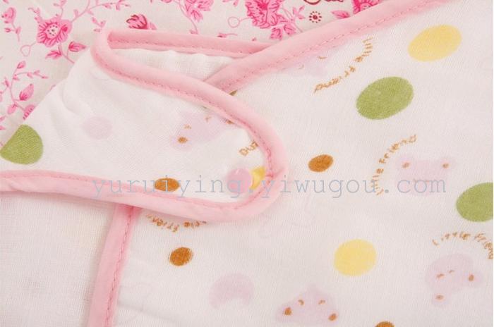 Four layers of cotton gauze bag baby sleeping bag for infant baby is kicking preventing vest