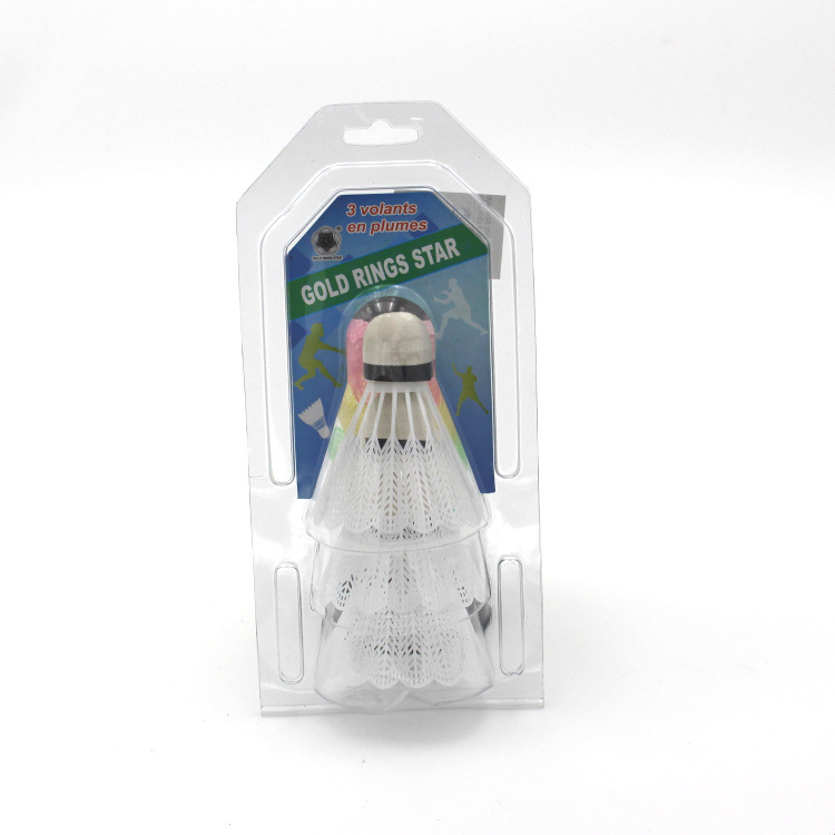 Three blister pack color plastic foam head badminton factory direct sale wholesale