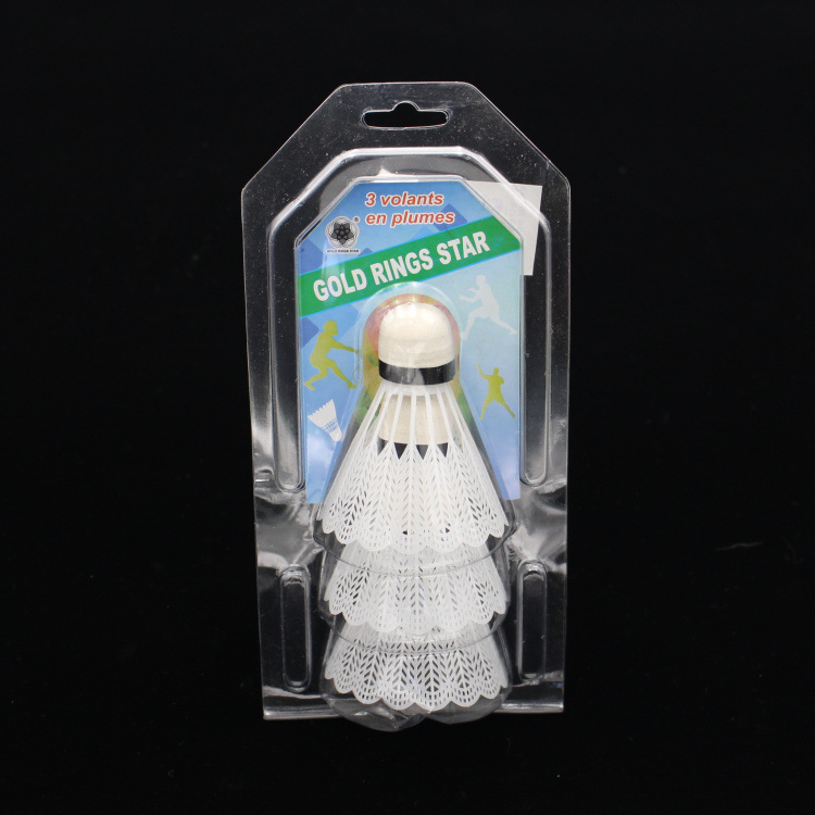 Three blister pack color plastic foam head badminton factory direct sale wholesale