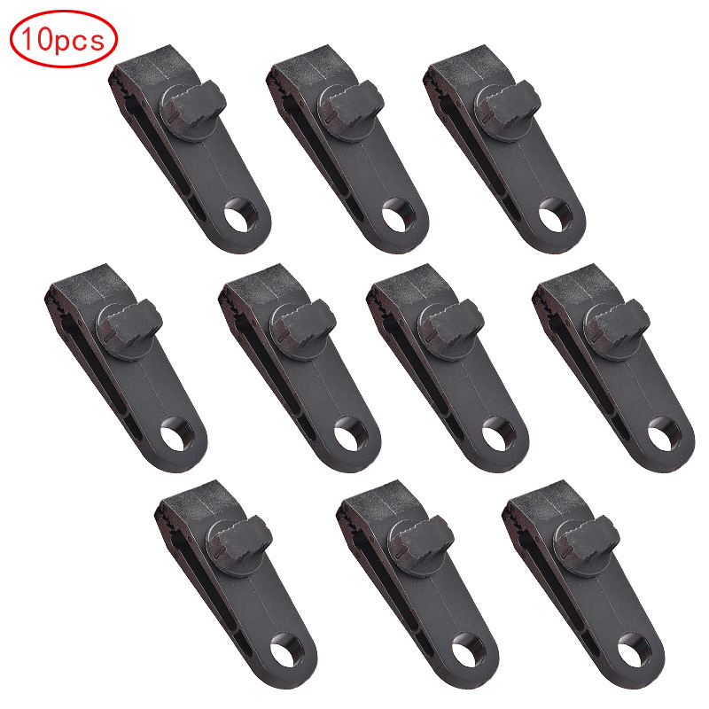 In Stock Wholesale Outdoor Tent Fixed Plastic Clip Large Multi-Person Canopy Reinforced Windproof Clip Tent Clipped Button