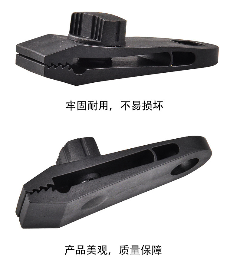 In Stock Wholesale Outdoor Tent Fixed Plastic Clip Large Multi-Person Canopy Reinforced Windproof Clip Tent Clipped Button