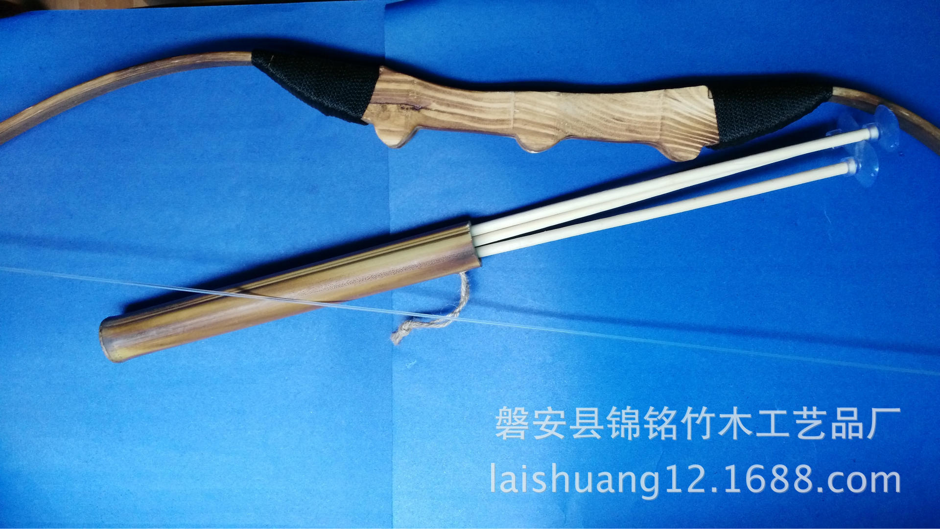 Bamboo Crafts Bamboo Bow and Arrow Children's Educational Toys Sucker Bow and Arrow Set Reflex Bow Children's Outdoor Toys