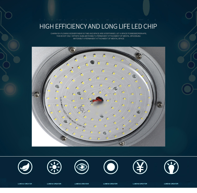 led high bay light 100w indoor highbay 200w warehouse garment factory workshop industrial lighting canopy lights