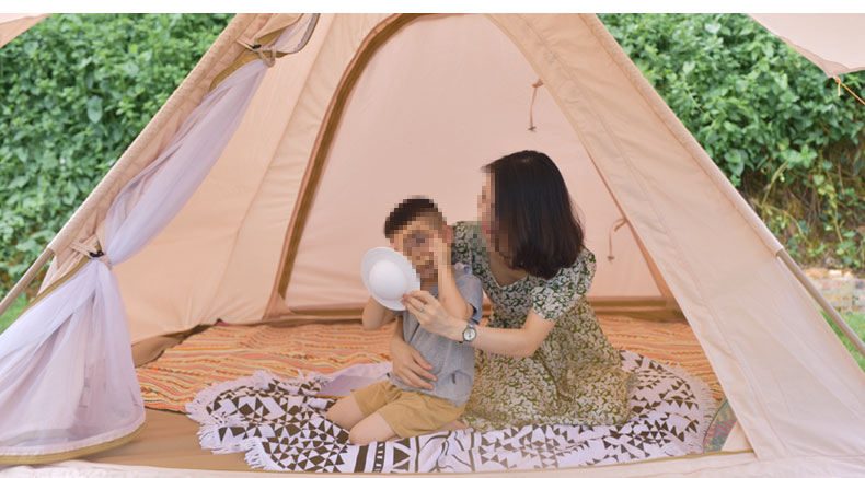 Landwolf Outdoor Indian Cotton-Cloth Tents 3-4 People Camping Pyramid Canopy Spire Camping Technology Cotton Tent Landwolf Outdoor Indian Cotton-Cloth Tents 3-4 People Camping Pyramid Canopy Spire Camping Technology Cotton Tent