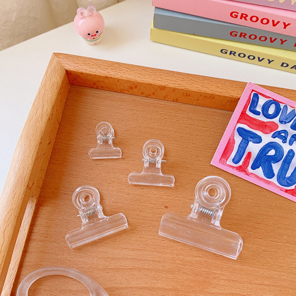 plastic clip Test Paper Clip Creative Plastic Snack Seal Clip Binding Ticket Folder File Long Tail Clip