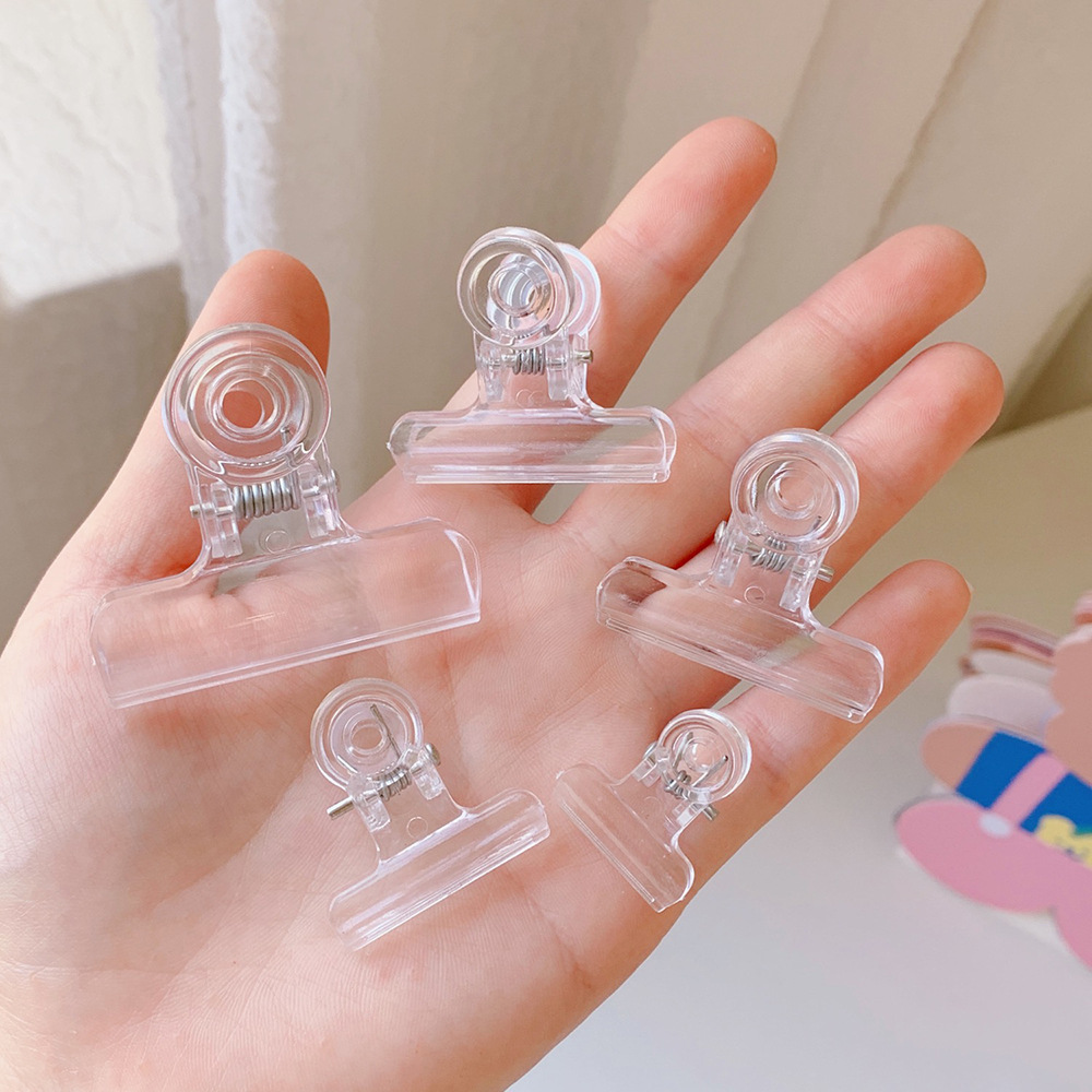 plastic clip Test Paper Clip Creative Plastic Snack Seal Clip Binding Ticket Folder File Long Tail Clip