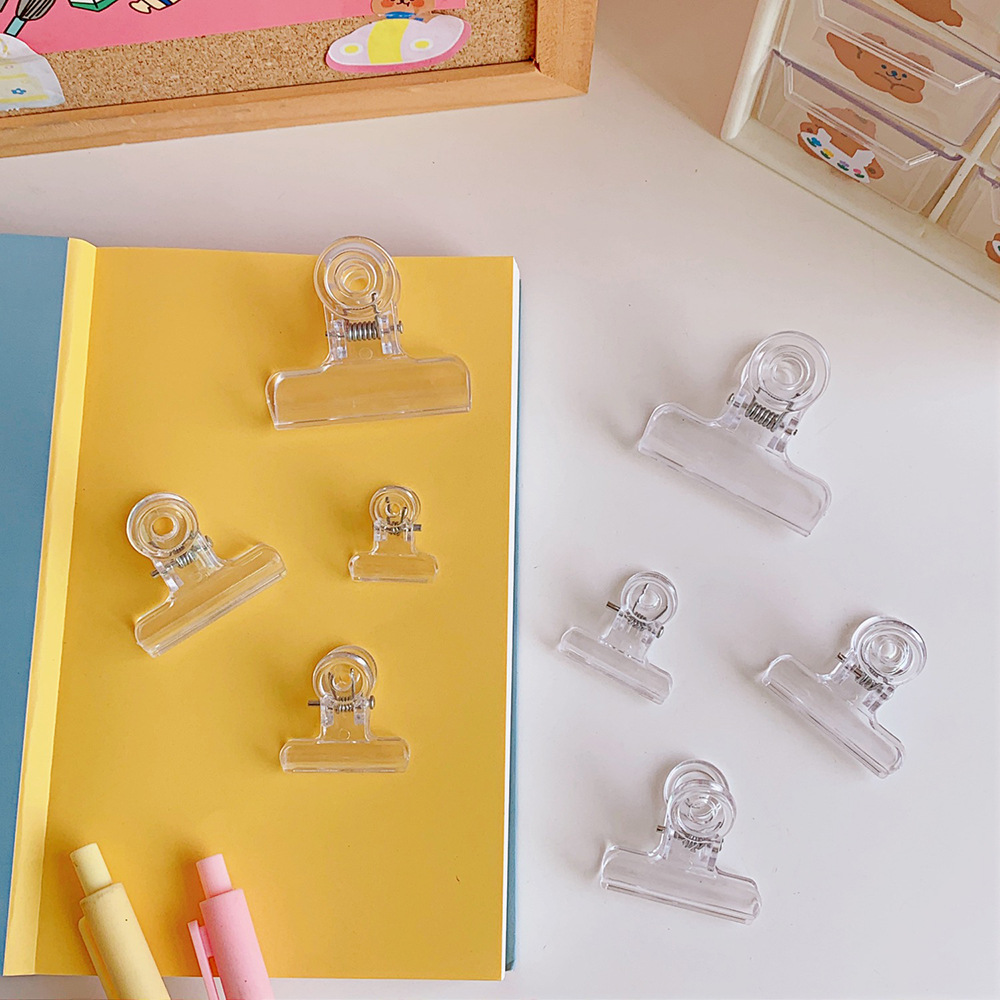 plastic clip Test Paper Clip Creative Plastic Snack Seal Clip Binding Ticket Folder File Long Tail Clip