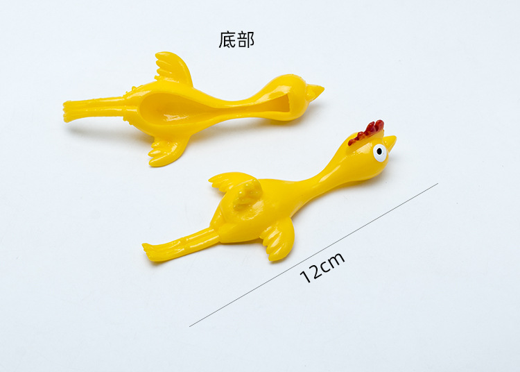 Finger Flipping Dinosaur Toy TPR Soft Rubber Dinosaur Launch Slingshot Finger Flipping Turkey Factory Direct Sales