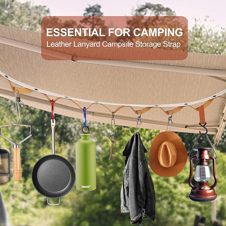Cross-Border Amazon Spot Outdoor Camping Camping Equipment Clothesline 25 Ring Leather Canopy Tent Lanyard Cross-Border Amazon Spot Outdoor Camping Camping Equipment Clothesline 25 Ring Leather Canopy Tent Lanyard