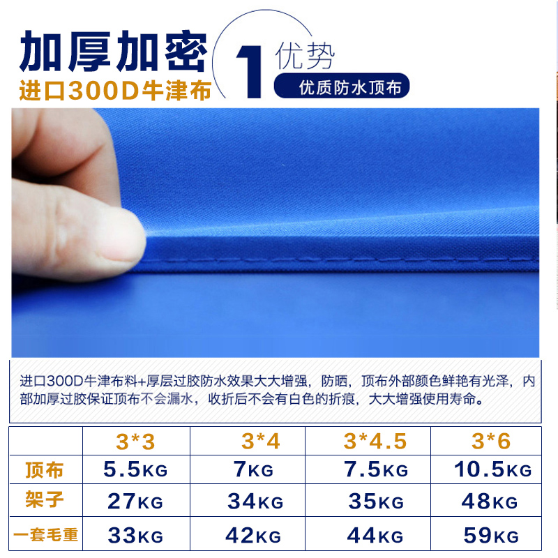 Hercules Outdoor Advertising Tent Sunshade Canopy Retractable Folding Night Market Stall Home Parking Shed Big Umbrella